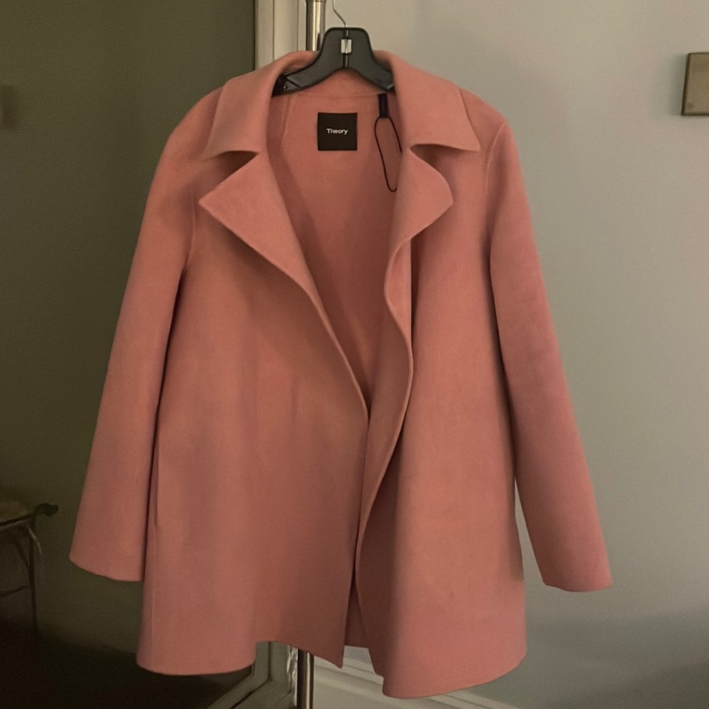 Gorgeous Theory New Divide Luxe Pink coat S